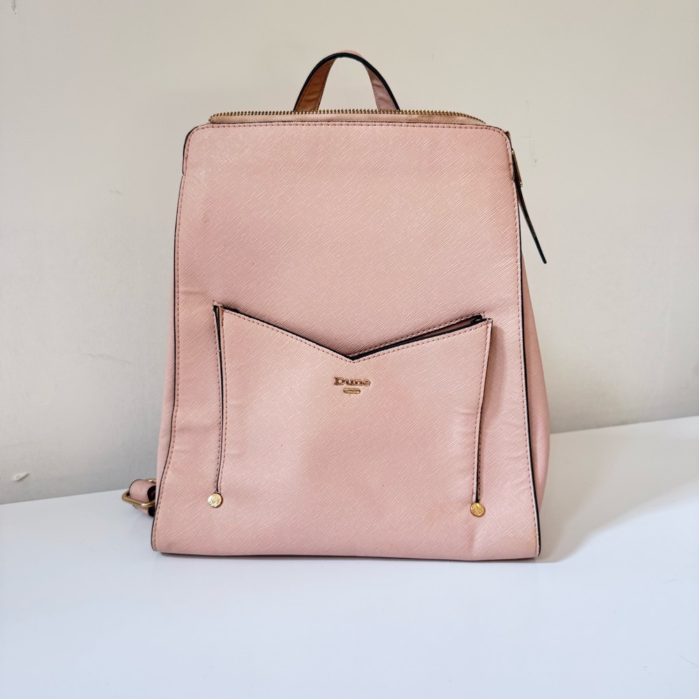 Dune London leather Blush Pink Backpack